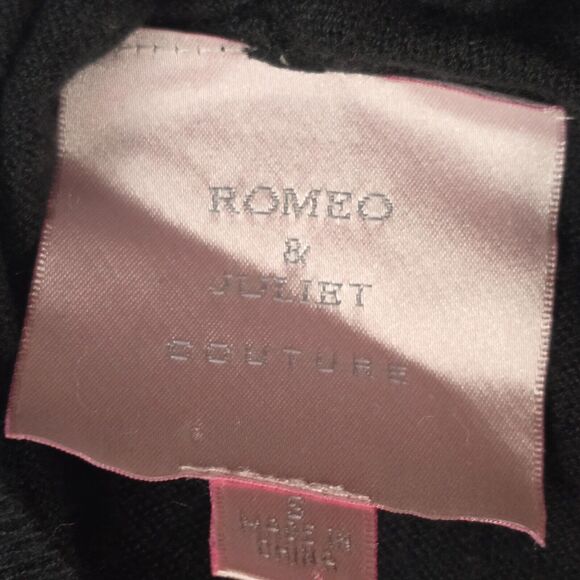 Romeo & Juliet Couture Women's Large Graphic Cardigan Sweater Size Small - Picture 3 of 12